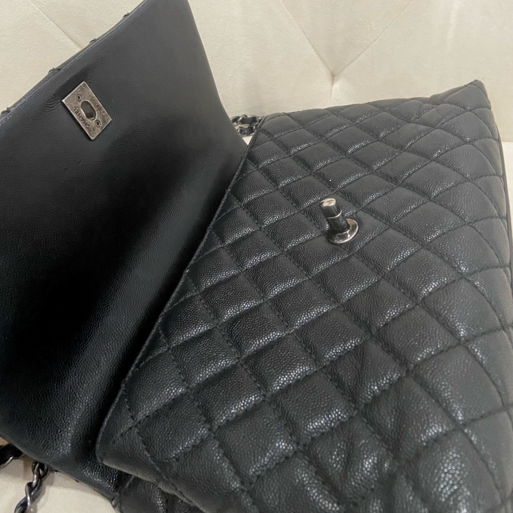 Chanel Caviar coco Top handle small flap Bag - Picture 8 of 11